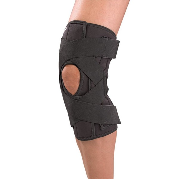 Mueller Wraparound Knee Brace Deluxe Wrap Bandage Black XXXL