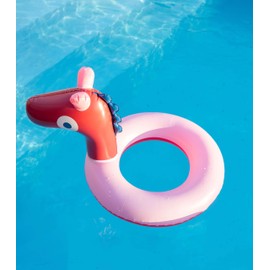 Quut – Aufblasbarer Schwimmring Pferd – Für Kinder von 3–8 Jahren – 60 cm – Robustes & BPA-freies Vinyl – Schwimmhilfe & Poolspielzeug – Umweltfreundlich & Wiederverwendbar