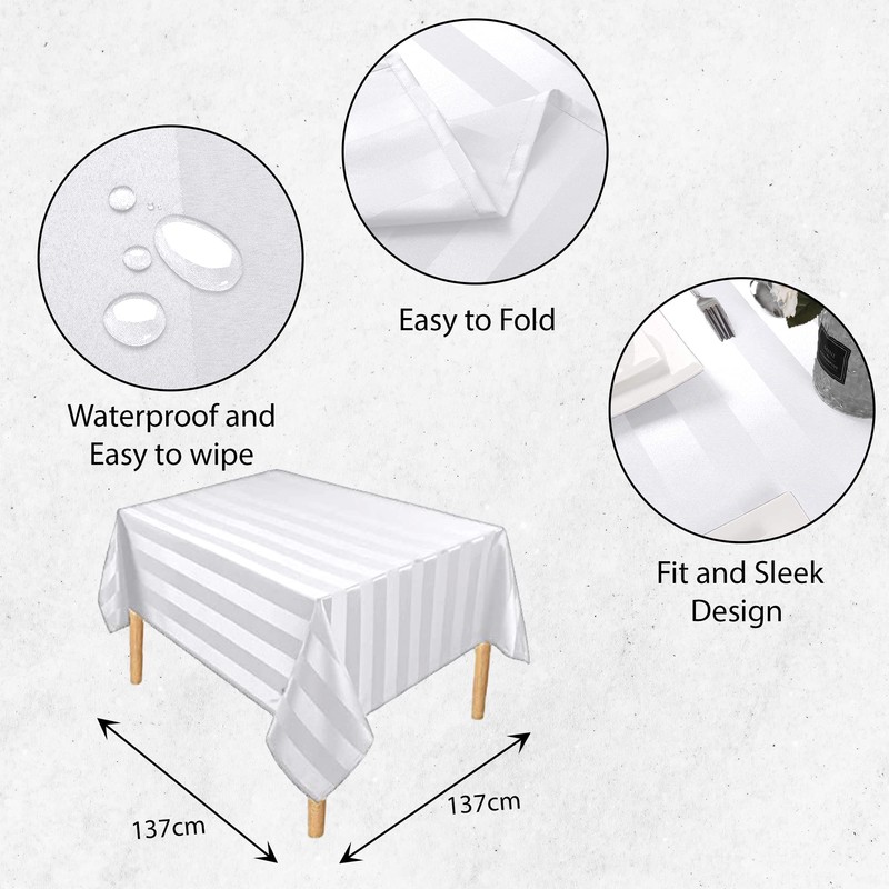 Table Cloth Tablecloths Square and Rectangular Premium Fabric Tablecloth, Waterproof