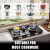 3 Burner Propane Stove 32,300 BTU High-Efficiency Tempered Glass Auto-Ignition