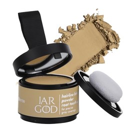 JARGOD Root touch up powder Hairline Powder for root cover up temporary root concealing powder for Women & Men, for instant gray hair cover up (Dark Blonde, 0.14 Ounce (Pack of 1))