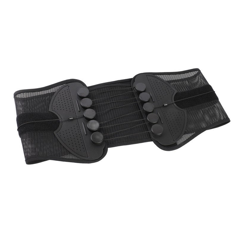 Lower Back Brace Adjustable Lumbar Brace Pulley Compression for Herniated