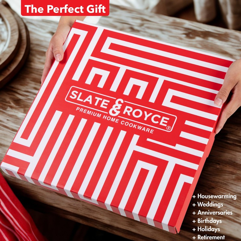 SLATE & ROYCE Acacia Wood Cutting Board Set of 2
