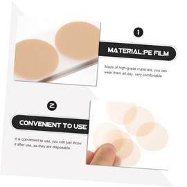 ORFOFE 50pairs for Sports Chest Patch Male Shields Breathable Pads Male Accessory Invisibility Pads Training Pasties Training Supply