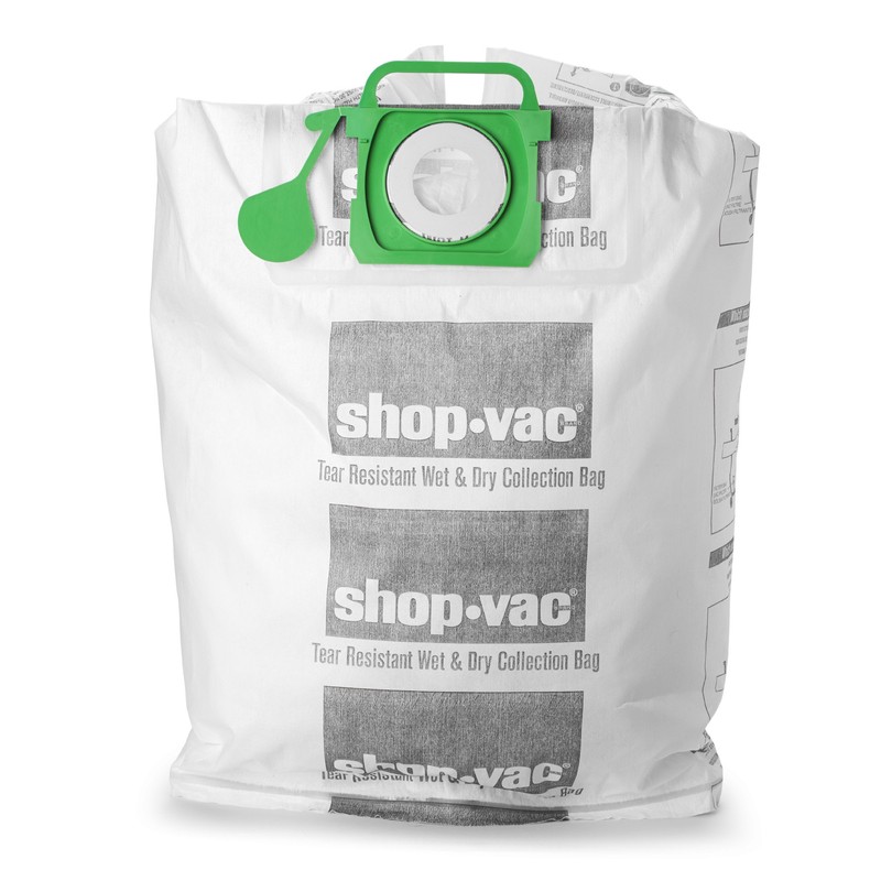 Shop-Vac 9021633 Genuine Wet/Dry Tear Resistant Collection Filter Bags, 12-20