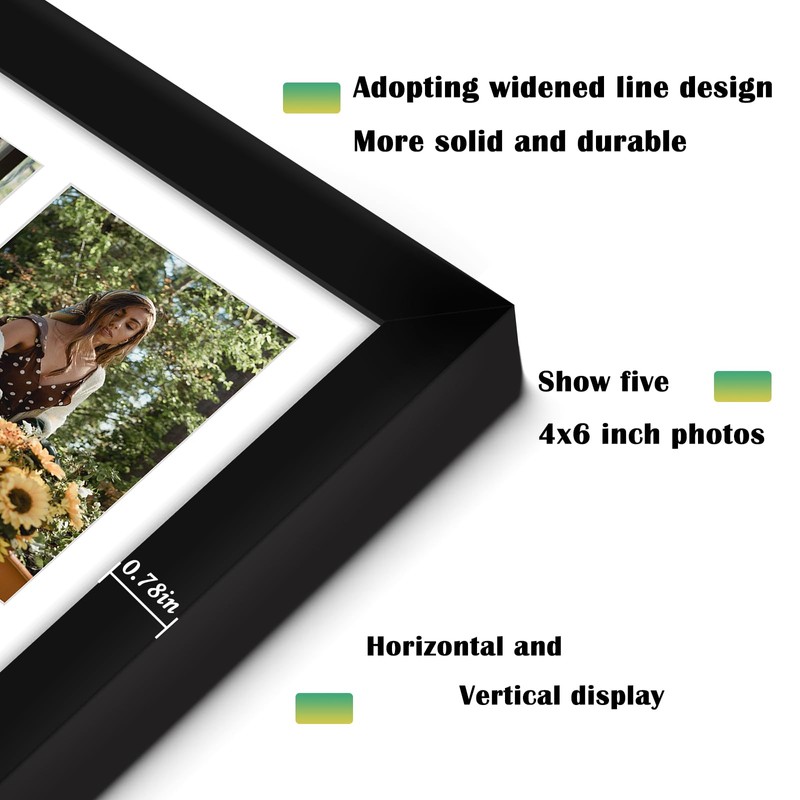 DUENPY 11x14 Collage Picture Frame, 4x6 Collage Picture Frame, Displays