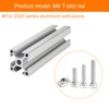 uxcell M4 120Pcs T Nuts Sliding T Slot Nut T-Nuts