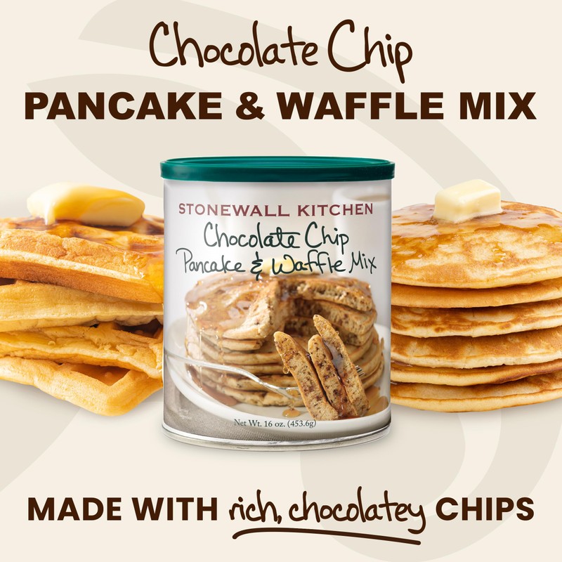 Stonewall Kitchen Chocolate Chip Pancake & Waffle Mix, 16 Ounces