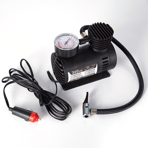 300psi 12V Mini -Luftkompressor, Reifenentzündungsluftkompressor, Autowagen Elektrische Reifenluftentischung Pumpe Kleine