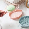 Pack of 2 Leaf - Shaped Soap Holders (Pink +