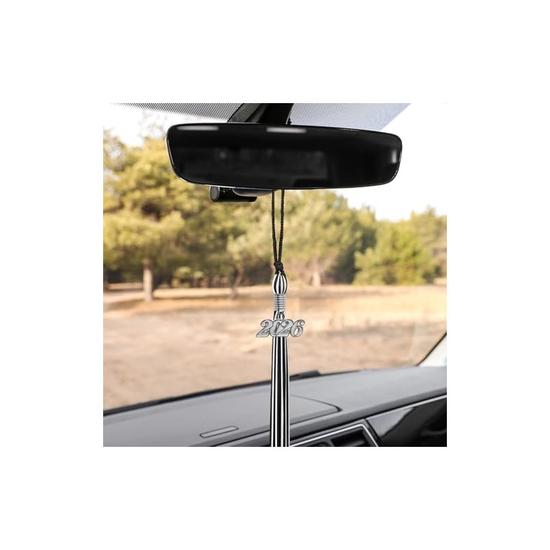 Endea Graduation Mixed Double Color Tassel with Silver Date Drop