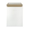 25 Pack 7x9 White Rigid Stay Flats Self-Seal Cardboard Envelope