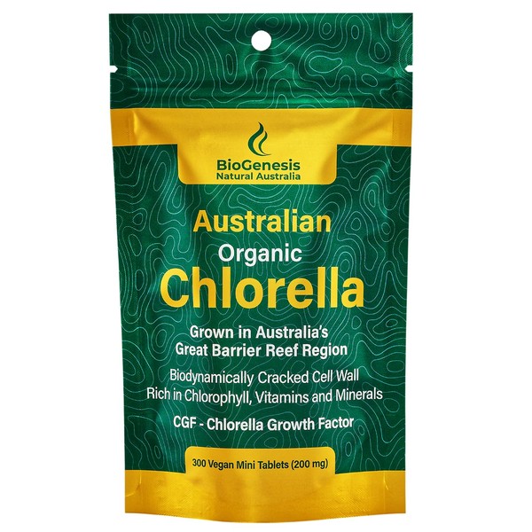 Organic Chlorella Mini Tablets, Australian | Advanced BioDynamic Cracked Cell