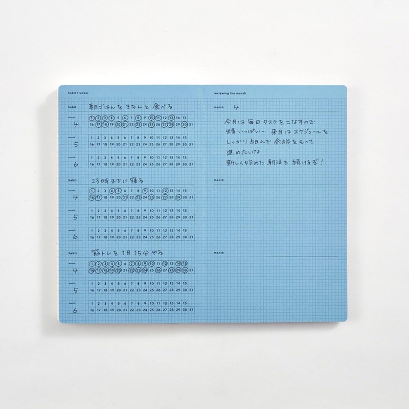 Daigo Isshoni. Notebook Daylog B6 Slim Green (Set of 2)