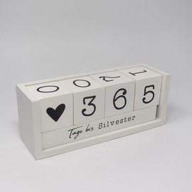 Beautiful Memo Cube, Countdown Dice, Wooden Countdown Calendar for 8 Different Occasions