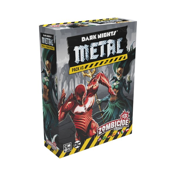 CMON Zombicide Dark Nights Metal Pack #3 | Set of Justice League Miniatures Compatible with Zombicide 2nd Edition Game for Adults | Ages 14+ | 1-6 Players | Average Playtime 60 Minutes | Made by CMON