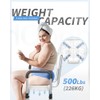 Sangohe Shower Chair, Heavy Duty Shower Seat with Back, Arms,