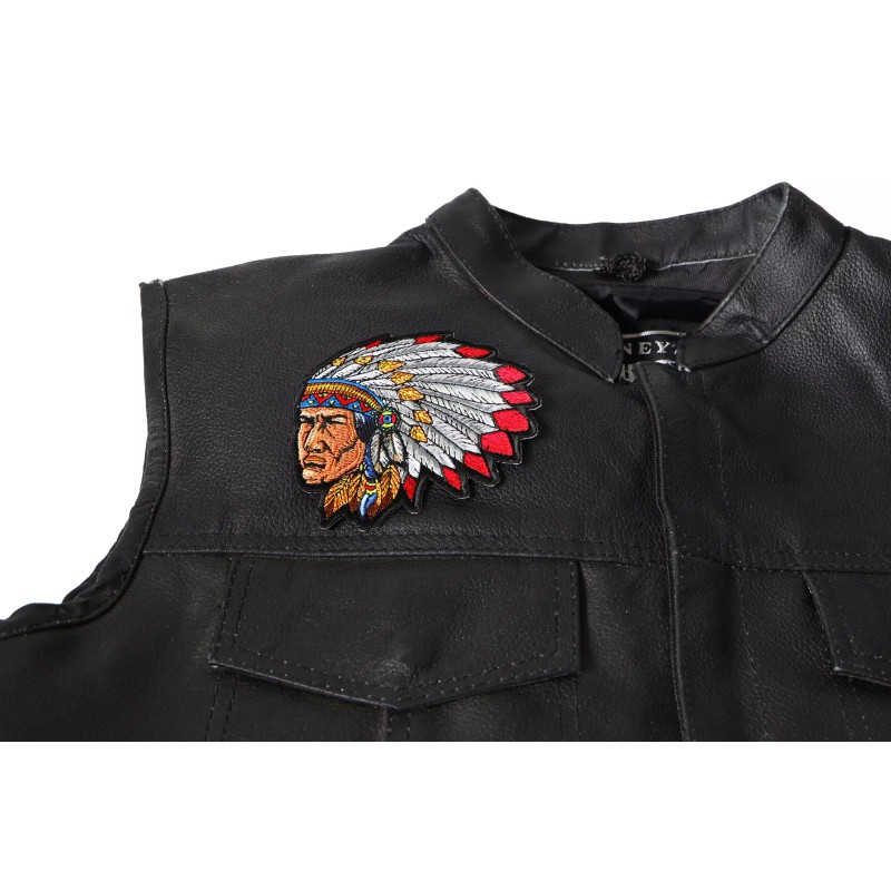 Ivamis Native American Indian Head Dress Patch - 4x3.7 inch