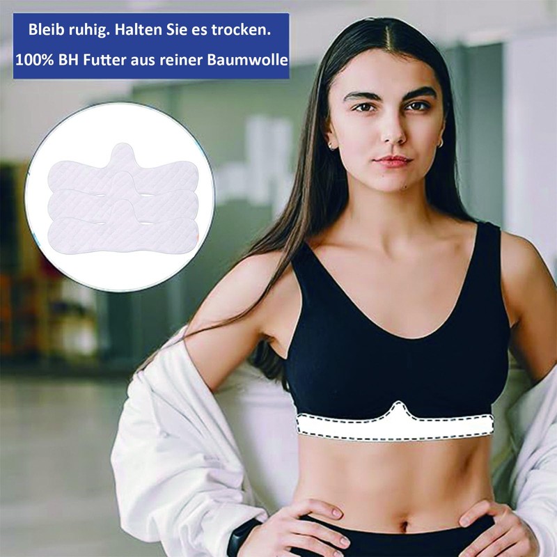 fufupaw Pack of 10 Bra Inserts Sweating, Underbust Sweat Protection,