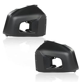 G-PLUS Bumper End Caps Front Left and Right Compatible With 2014-2020 Tundra Limited/SR/SR5 Double Cab Fit Tundra SR5/2014-2020 Limited CrewMax Bumper Ends,Black