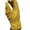 Premium Fleece Lined Yellow Leather Winter Thermal Cold Work Gloves