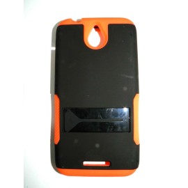 Unbranded/Generic HTC DESIRE 510 2 LAYER ORANGE PROTECTOR COVER/CASE NEW