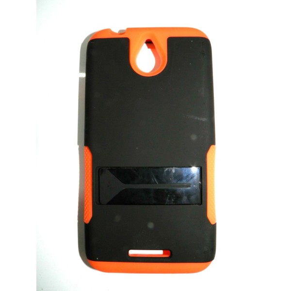 Unbranded/Generic HTC DESIRE 510 2 LAYER ORANGE PROTECTOR COVER/CASE NEW