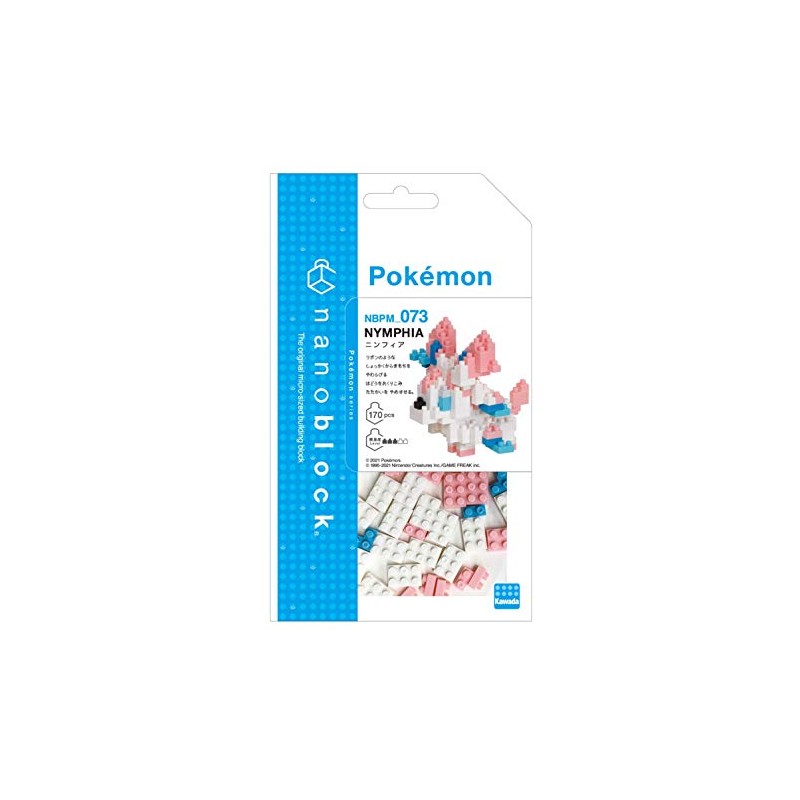 nanoblock - Sylveon [Pokémon], Pokémon Series Building Kit, Multi-Coloured