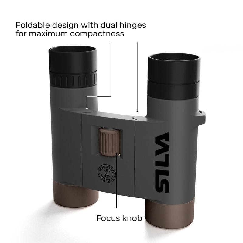 Silva Small Binoculars for Adults - Scenic 8-8x25 - Foldable