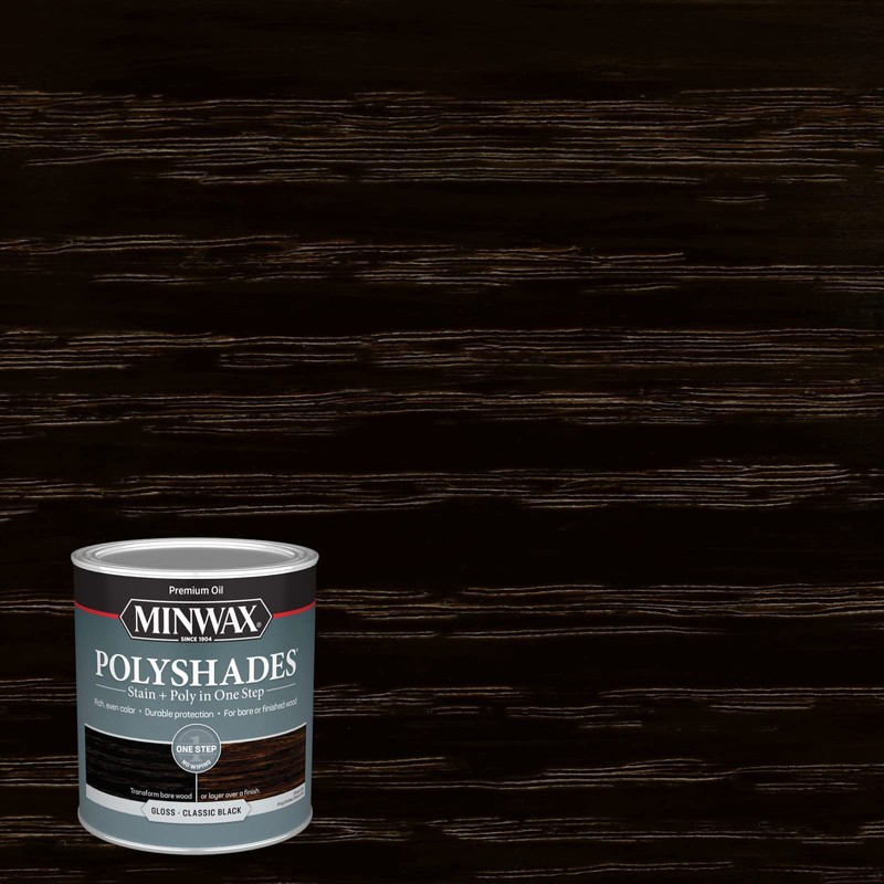 Minwax PolyShades Wood Stain + Polyurethane Finish – Quart, Classic