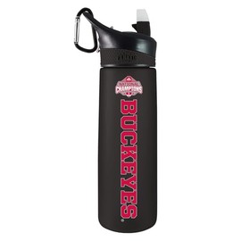 The Fanatic Group Ohio State National Champs 2024-24 oz Frosted Sport Bottle - Black