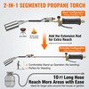 Heavy Duty Propane Weed Torch Burner Kit with 8.8FT Hose,