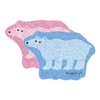 EComfort House Cellulose Sponge, Polar Bear, 2 Pieces, Natural, Nordic