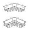UUlioyer Stainless Steel Corner Shower Caddy, Shower Shelf No Drilling,
