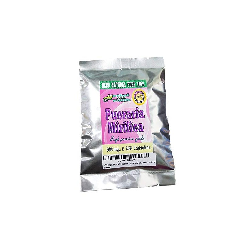 100 Caps. Pueraria Mirifica Powder Root Pure 100% Breast Augmentation