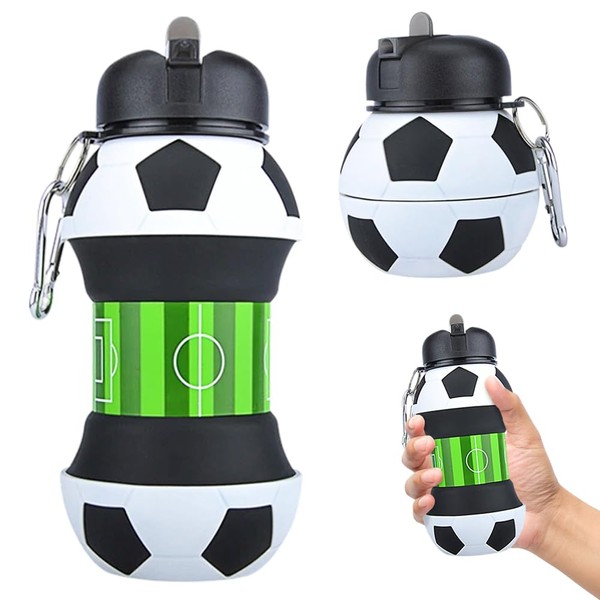 CEWROM Foldable Children's Water Bottle, 550 ml, BPA-Free, Sports Bottle