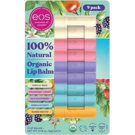 EOS Bálsamo Humectante para Labios 9 Pzas