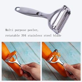 Whidderly Y-shaped Double blade Kitchen vegetable peeler - Swivel super sharp knife tip, Suitable for potato peeler, carrot, orange, cucumber, apple peeler and many other ingredients!(dual-purpose)