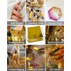 Luckymica Gold Leaf Sheets, 100 Sheets Gold Foil, 14 x