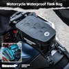 Motorcycle Tank Bag Waterproof 2L Motorcycle Front Pocket with Removable