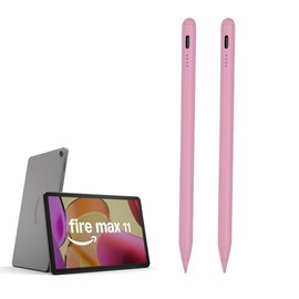 2 Pieces AMZ Fire Max 11 Pen Tablet Stylus Pen for AMZ Fire HD 10 Fire HD 8 Stylists Tablets Touch Screen Pencil (Pink)