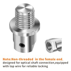 HAowosi Lathe Headstock Spindle Adapter,Converts 5/8" Shopsmith to 1" x 8TPI for Woodworking Lathe