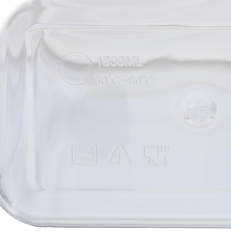 Relaxdays Contenitore Ermetico con Misurino, 1,1 L, Porta Crocchette Cani