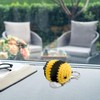 DAWRIS Key Ring Cute Crochet Bee Plush Bumble Bee Key