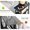 LOAKEKEL Narrow End Table Living Room with Charging Station, Skinny