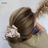 JewelVOX Hair Accessories, Scrunchy, Hair Elastic, Ribbon, Grosgrain Stitching, Pink,