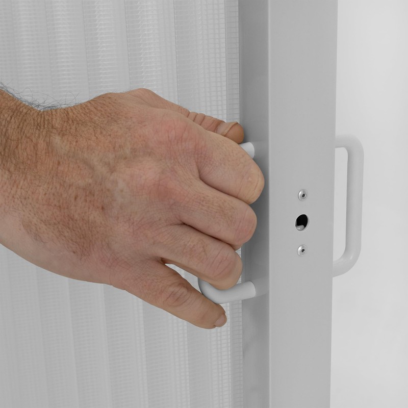 RecPro RV Pleated Folding Shower Door and Frame | Sliding,