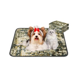 Qeils Washable Pee Pads for Dogs, 2 Pack Reusable Puppy Pads 18"x24" Super Absorbent Leakproof Dog Training Pads, Non-Slip Potty Pads for Floor, Crate,Couch, Whelping Pads Litter Mat Puppy Supplies