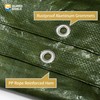 GUARD SHIELD Green Tarp Waterproof 10x12 Feet Medium Duty All