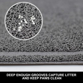 Pet Feeding Mat for Small Dogs and Cats 24" x 16" Flexible and Waterproof Dog Bowl Mat for Food and Water, Easy to Clean Dog Food Mat with Non Slip Backing